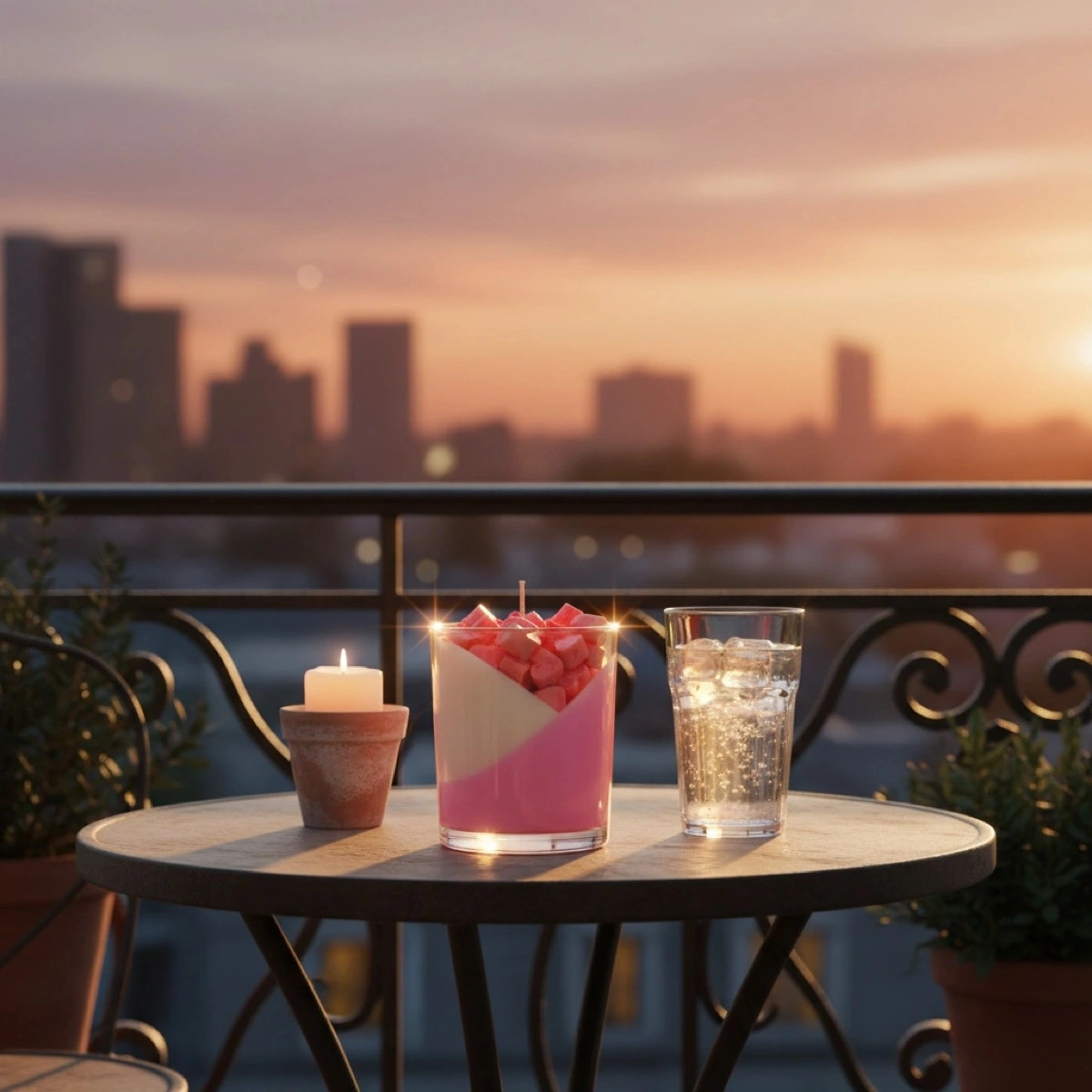 Balkon o zachodzie - przykład 3