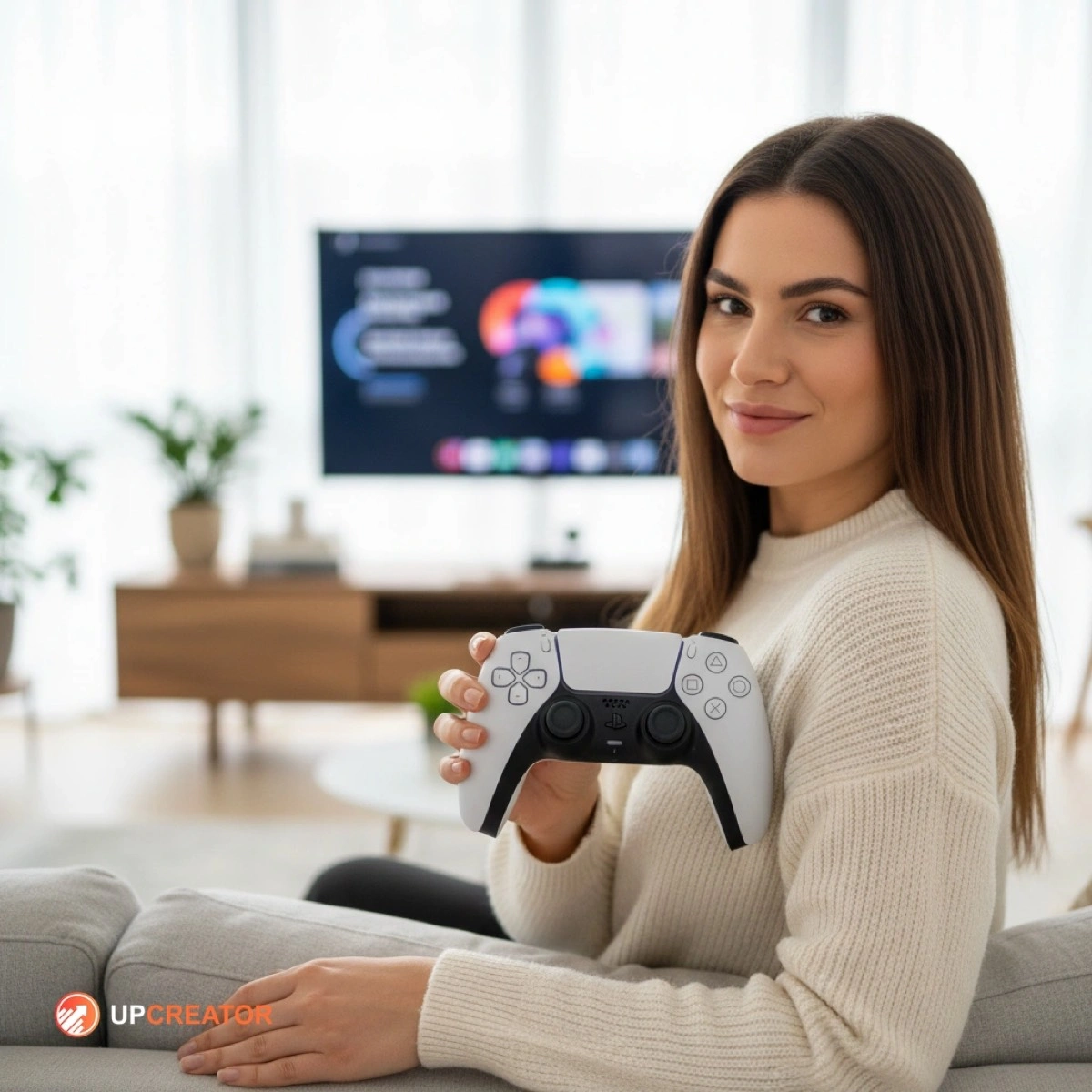 Modelka z produktem - przykład 3