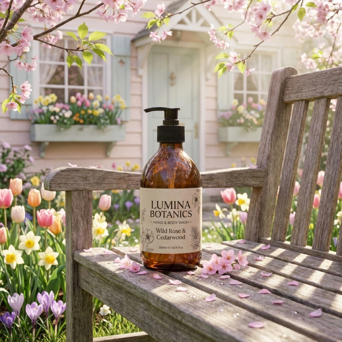 Wiosenny ogród w kwiatach - przykład 3