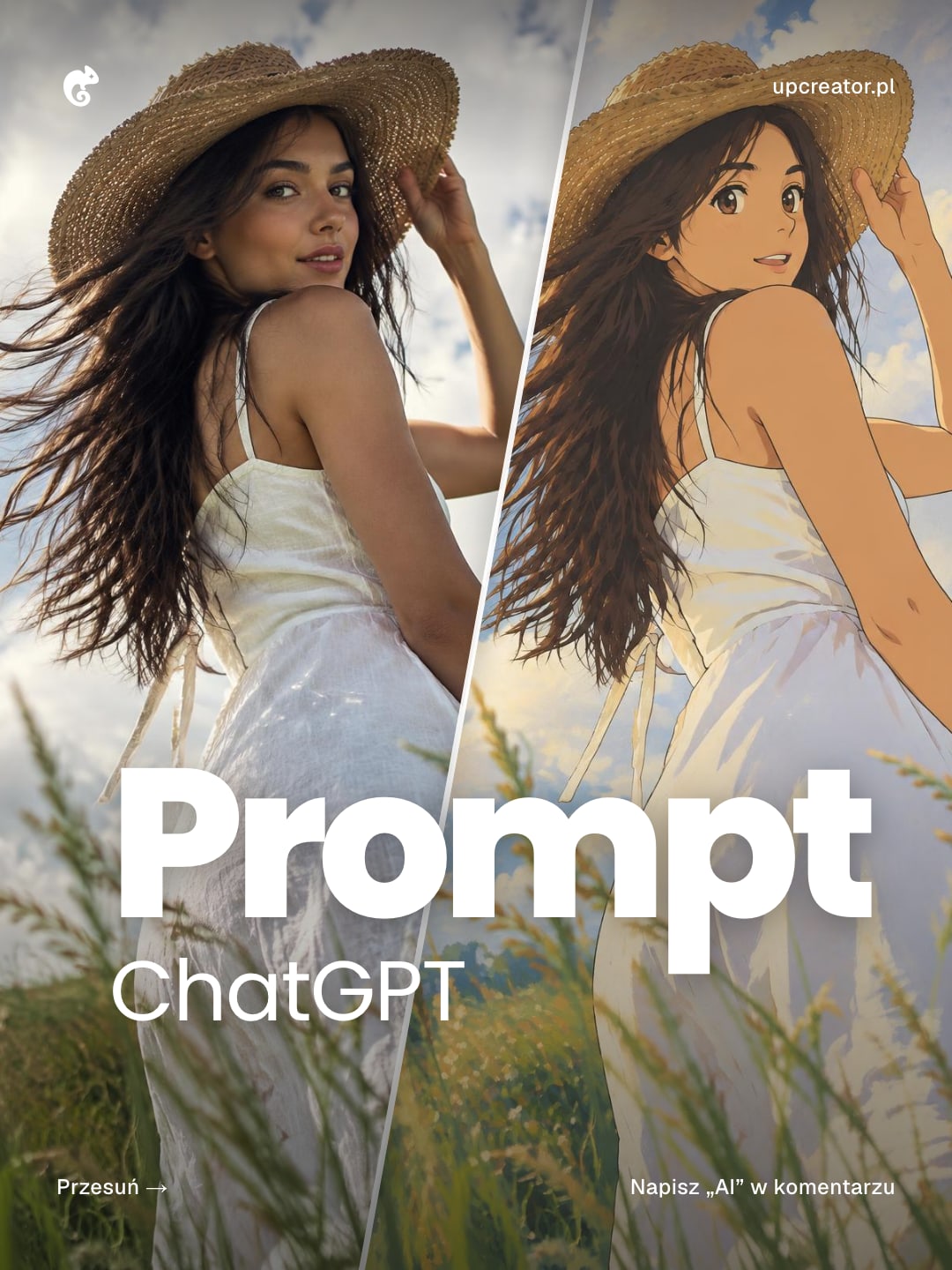 Prompt w stylu Ghibli do zdjęć — przykładowy efekt promptu