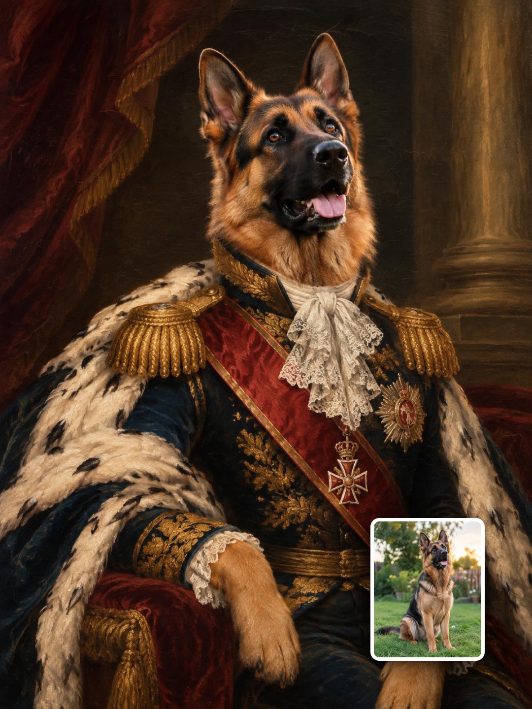 Królewski portret pupila — prompt — przykładowy efekt promptu (5)
