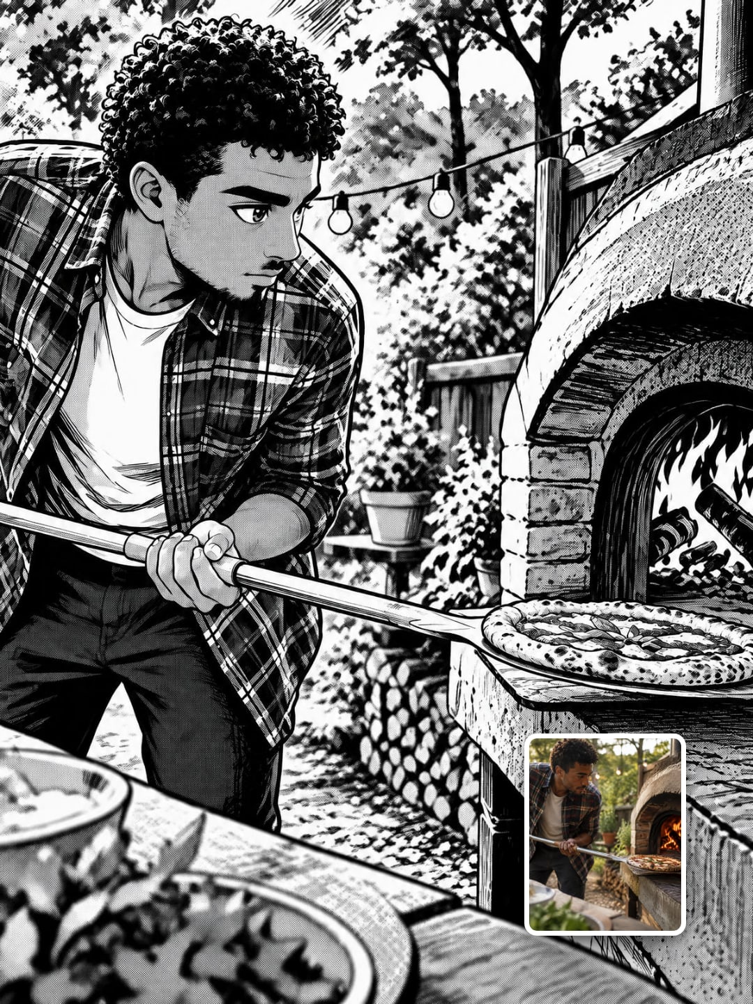 Manga — przykładowy efekt promptu (4)