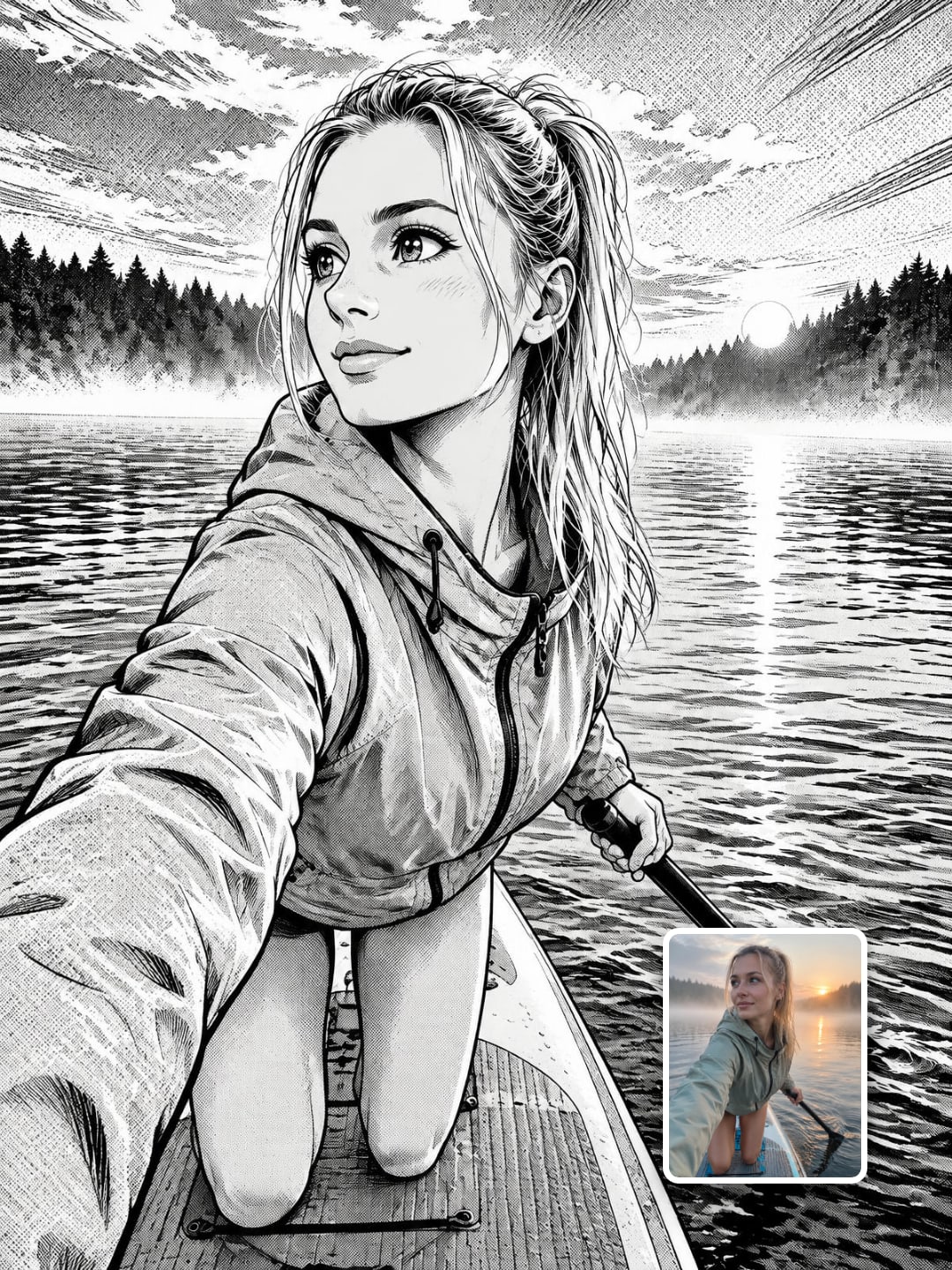 Manga — przykładowy efekt promptu (5)