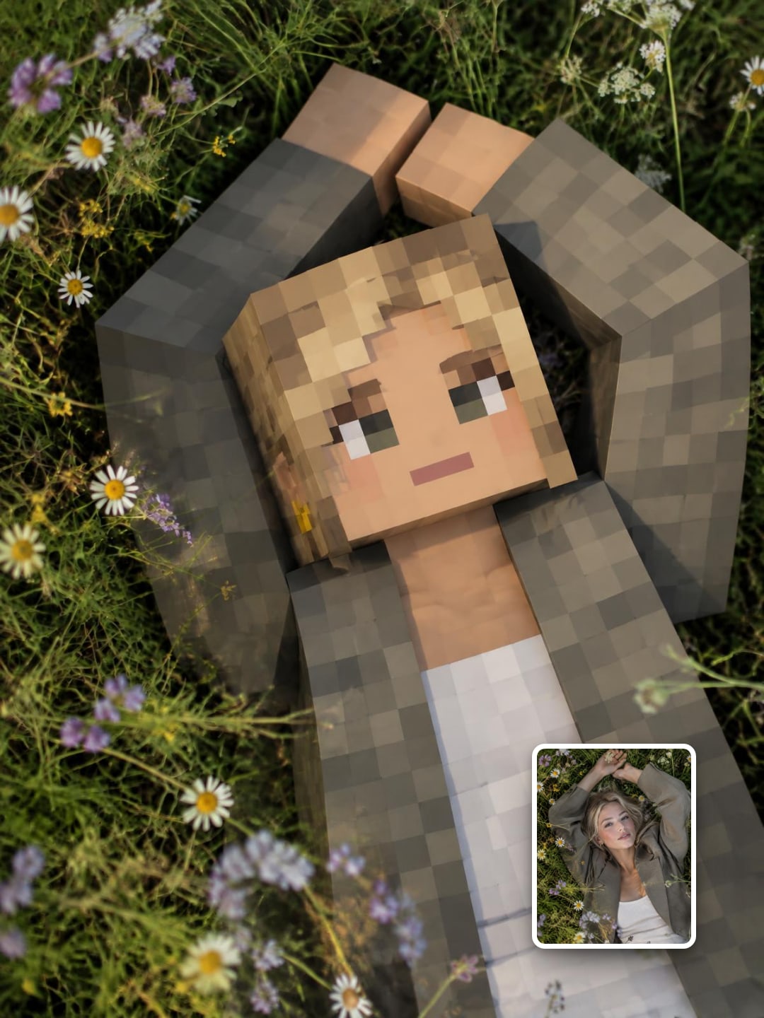 Prompt w stylu Minecraft do zdjęć — przykładowy efekt promptu (3)