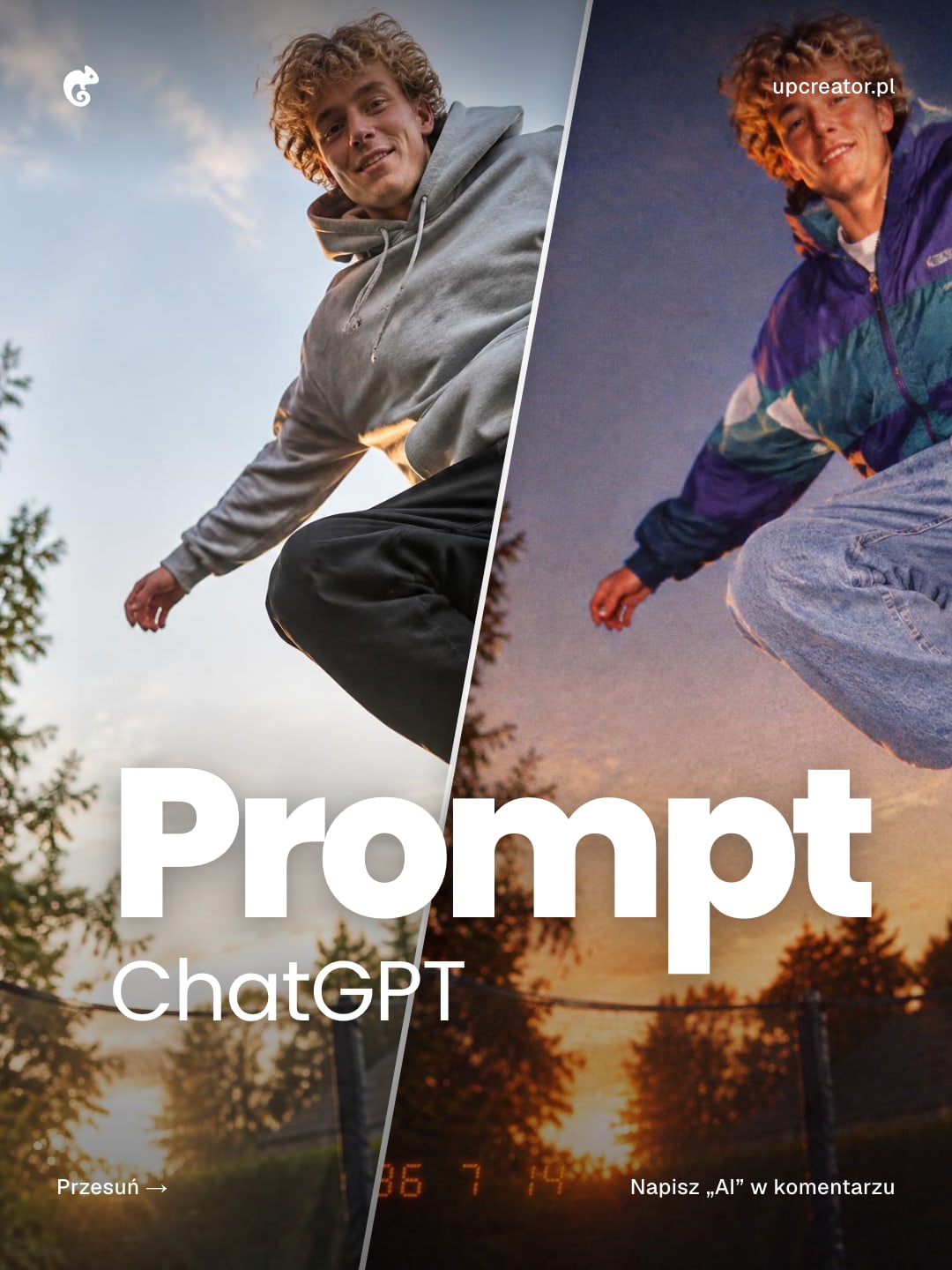 Zdjęcie z lat 90 — prompt AI — przykładowy efekt promptu