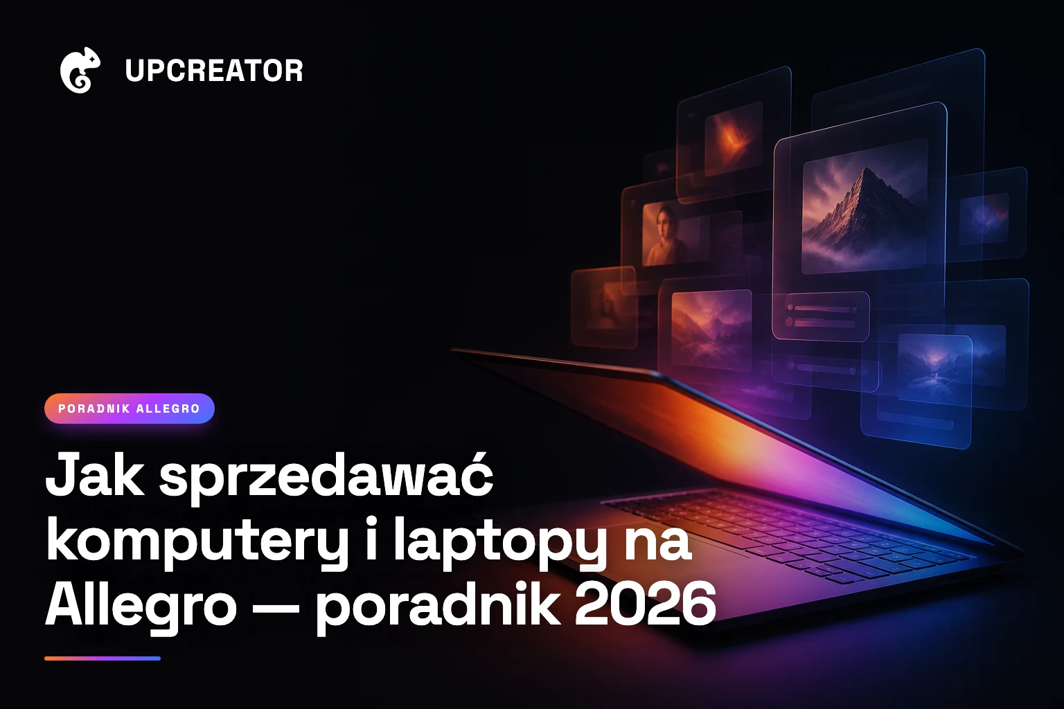 Jak sprzedawać komputery i laptopy na Allegro — poradnik 2026 — okładka wpisu
