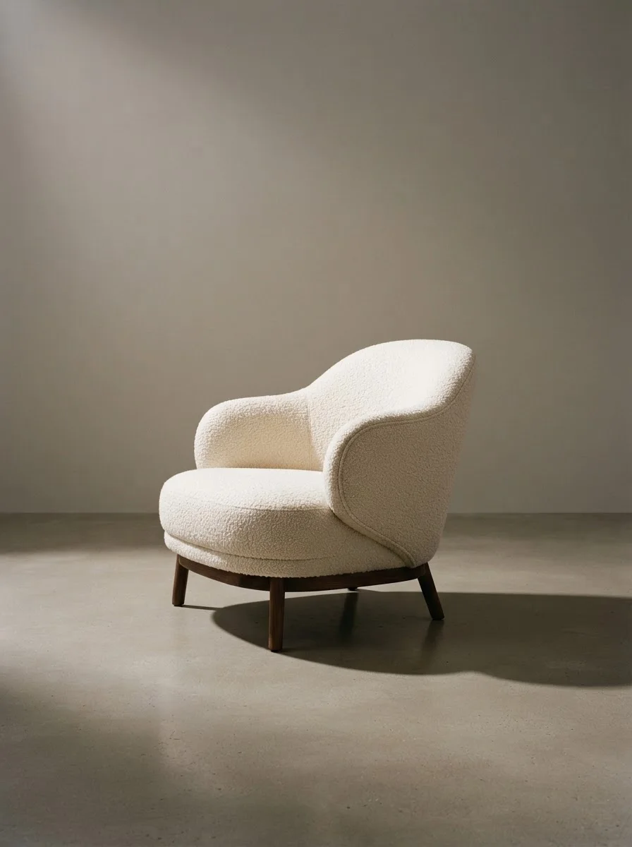 Fotel bouclé — Nano Banana 2 Lite
