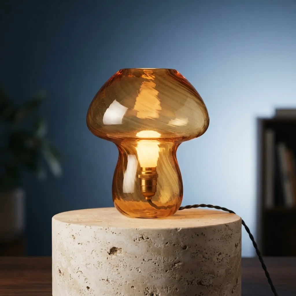Designerska lampa grzybek — Nano Banana 2 Lite